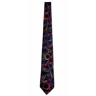 Wind Instruments Tie Music Ties