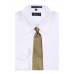 Gold Pattern Clip On Tie Mens Clip On Ties