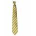 Gold Stripe Clip On Tie Mens Clip On Ties