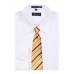 Gold Stripe Clip On Tie Mens Clip On Ties