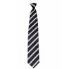 Gray Stripe Clip On Tie Mens Clip On Ties