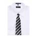 Gray Stripe Clip On Tie Mens Clip On Ties