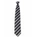 Gray Stripe Clip On Tie Mens Clip On Ties