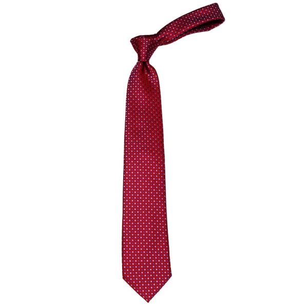 Burgundy Dot Men's Tie Regular