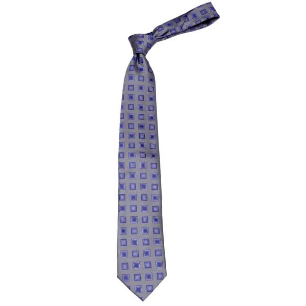 Gray Pattern Men's Tie Regular