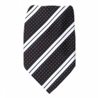 Gray Stripe Men's Tie Regular