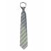 Green Stripe Men's XL Zipper Tie Zipper Ties