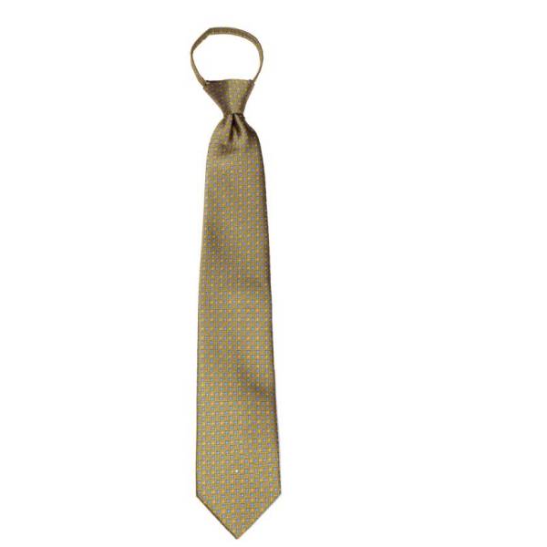 Gold Pattern Men's XL Zipper Tie Zipper Ties