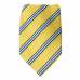 Gold Stripe Men's XL Zipper Tie Zipper Ties