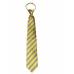 Gold Stripe Men's XL Zipper Tie Zipper Ties