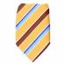 Gold Stripe Men's XL Zipper Tie Zipper Ties