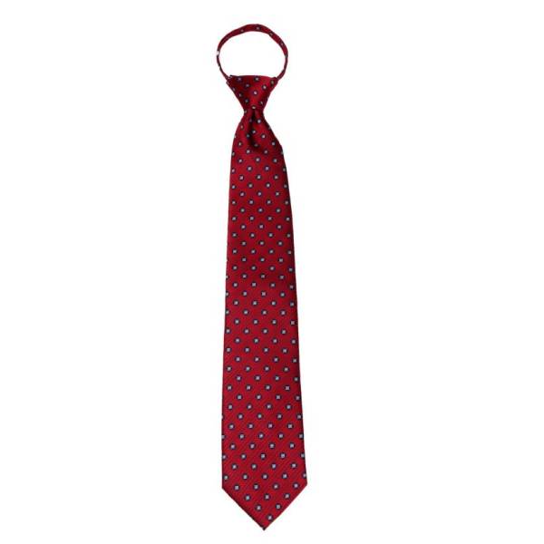 Burgundy Pattern Men's XL Zipper Tie Zipper Ties