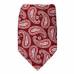 Burgundy Paisley Clip On Tie Mens Clip On Ties