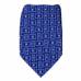 Blue Pattern Clip On Tie Mens Clip On Ties