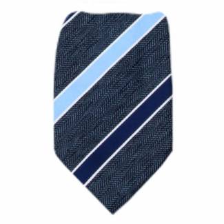 Gray Stripe Men's XL Zipper Tie Zipper Ties