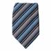 Gray Stripe Men's XL Zipper Tie Zipper Ties