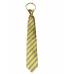 Gold Stripe Men's Zipper Tie Regular Length Zipper Tie