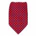 Burgundy Dot Men's Zipper Tie Regular Length Zipper Tie