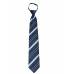 Gray Stripe Men's Zipper Tie Regular Length Zipper Tie