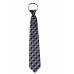 Gray Pattern Men's Zipper Tie Regular Length Zipper Tie