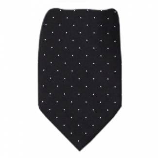 Gray Dot Men's Zipper Tie Regular Length Zipper Tie