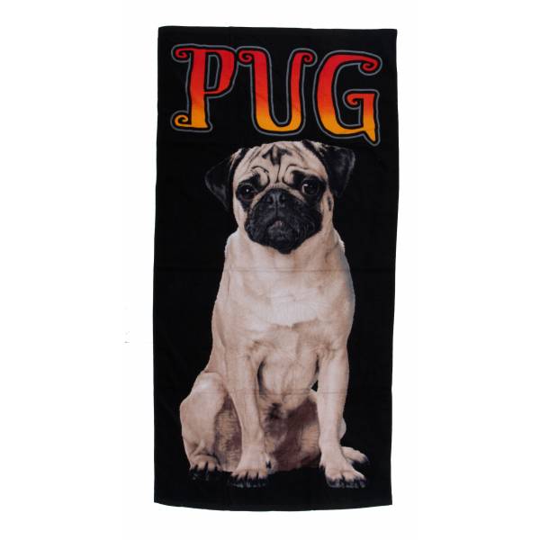 Pug Beach Towel Beach Towels